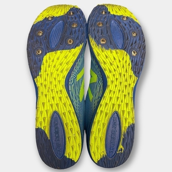 New Balance Men's Racing XC7 Cross Country Spikes Blue Neon Size 11 - Picture 5 of 9